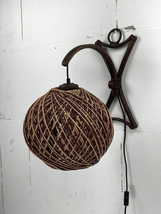 Image 1 of Sisal wandlamp, 1960S