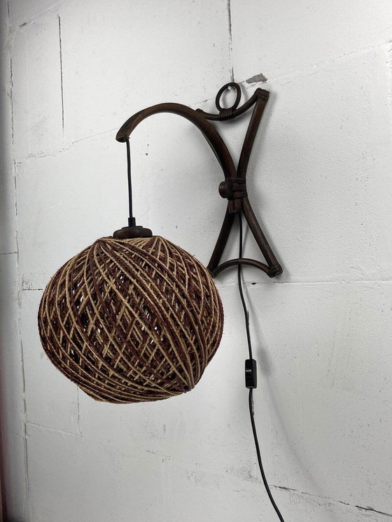 Image 1 of Sisal wandlamp, 1960S