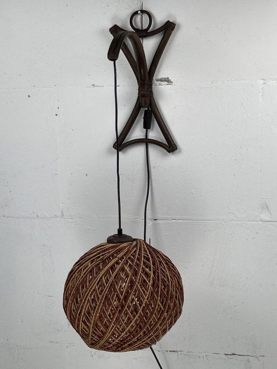 Image 1 of Sisal wandlamp, 1960S