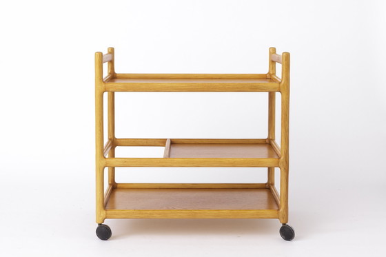 Image 1 of Vintage serveerwagen Eik 1970S Deens