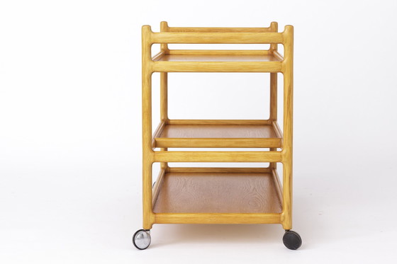 Image 1 of Vintage serveerwagen Eik 1970S Deens