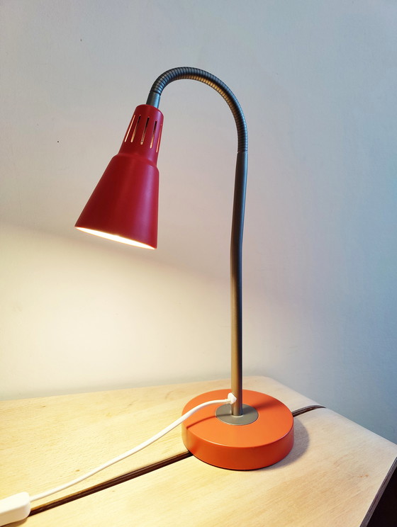 Image 1 of Ikea rode bureaulamp door Marianne Hagberg Kvart