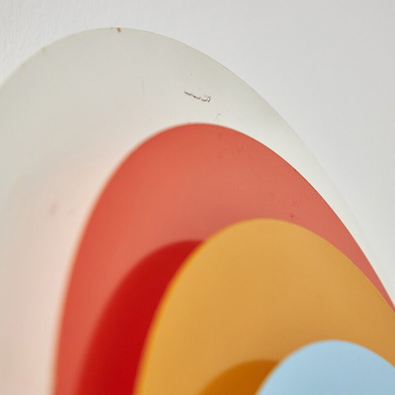 Image 1 of Vintage "Påfugl" metalen wandlamp van Bent Karlby voor Lyfa, 1970