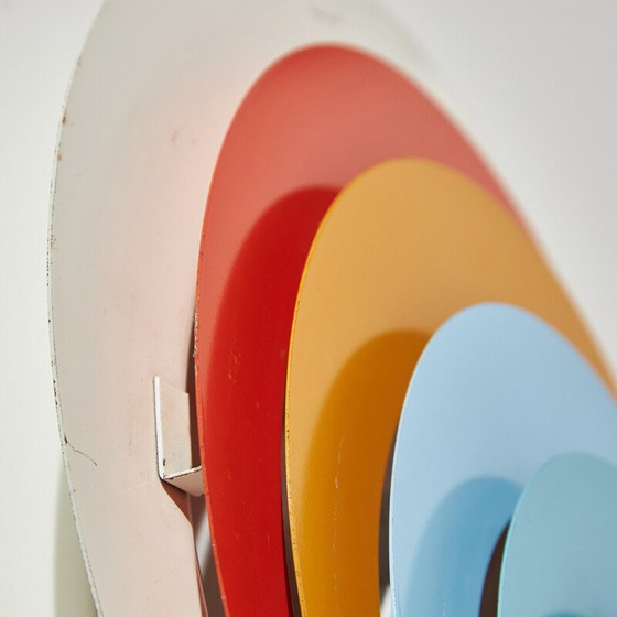 Image 1 of Vintage "Påfugl" metalen wandlamp van Bent Karlby voor Lyfa, 1970