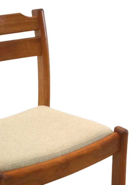 Image 1 of 6x Dyrlund 'Sentved' vintage eetkamerstoel