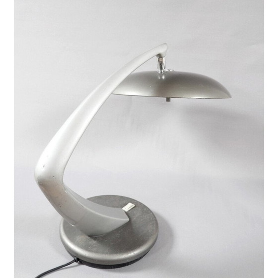 Image 1 of Vintage bureaulamp van gietijzer en plaatstaal voor Fase, 1960