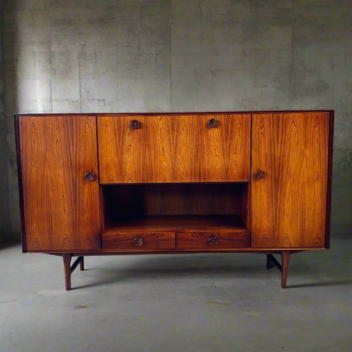 Palissander Highboard Fristho 1960 