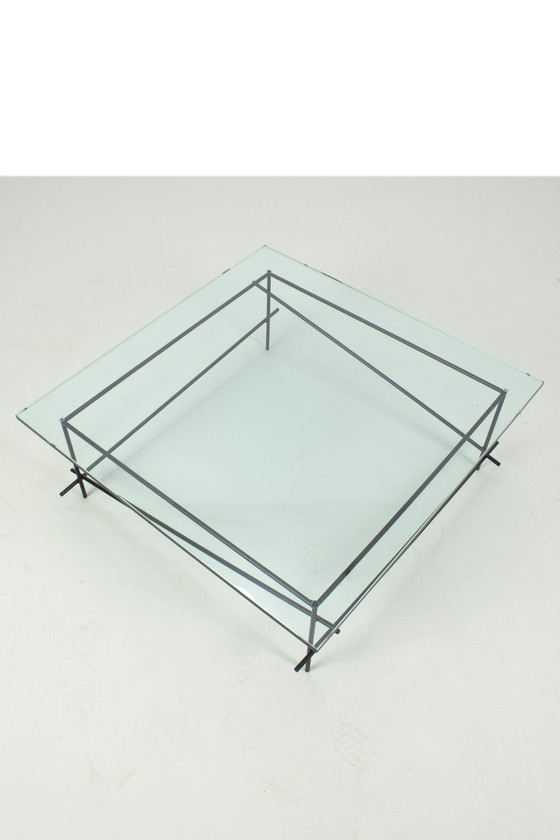 Image 1 of Vintage glazen salontafel