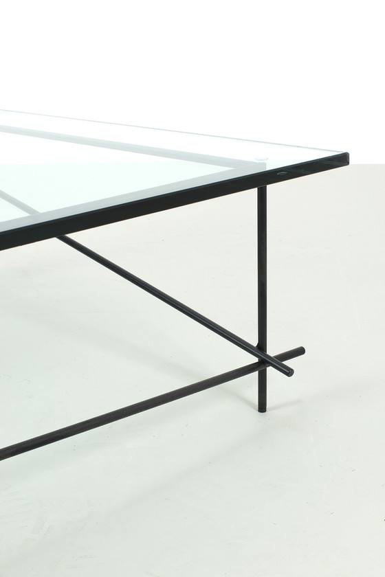 Image 1 of Vintage glazen salontafel