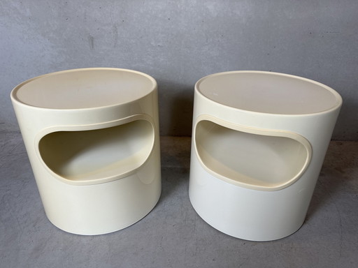 2X Vintage Giano Giano Vano Bijzettafels - Artemide