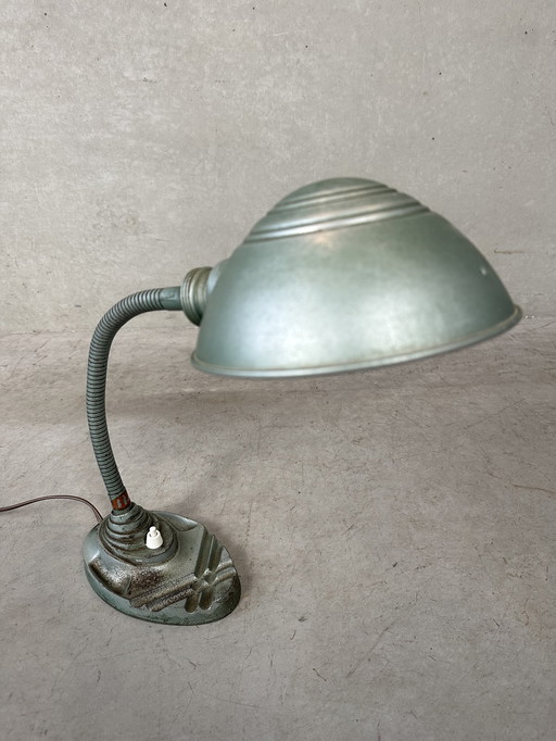 Vintage industrial art deco lamp - Erpé