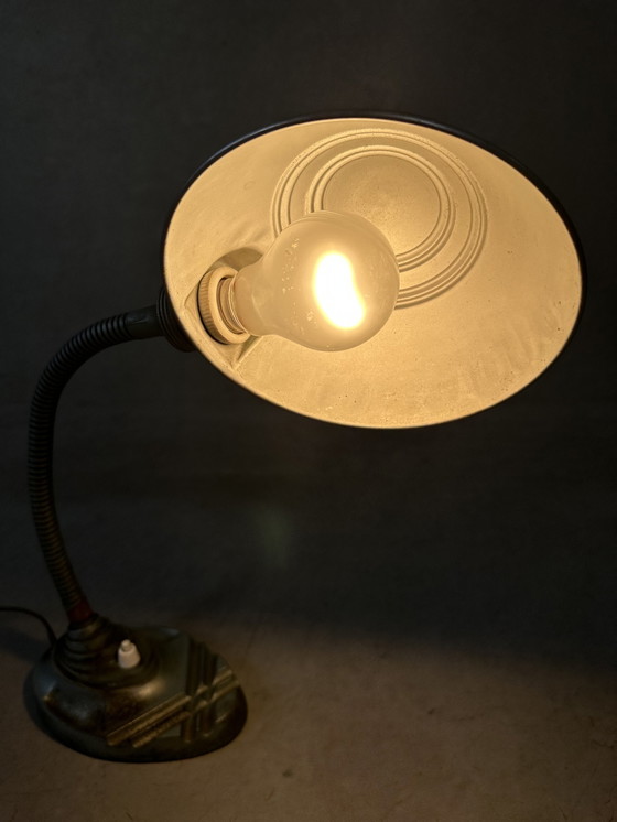 Image 1 of Vintage industrial art deco lamp - Erpé