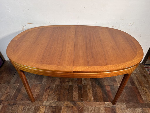 Mid century Retro Vintage Teak uitschuifbare eettafel