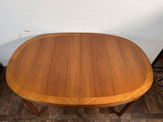 Image 1 of Mid century Retro Vintage Teak uitschuifbare eettafel