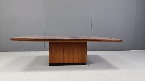 Image 1 of Modernistische koperen salontafel van Heinz Lilienthal, jaren 1970