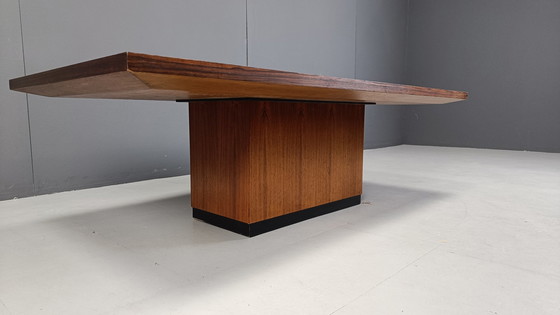 Image 1 of Modernistische koperen salontafel van Heinz Lilienthal, jaren 1970