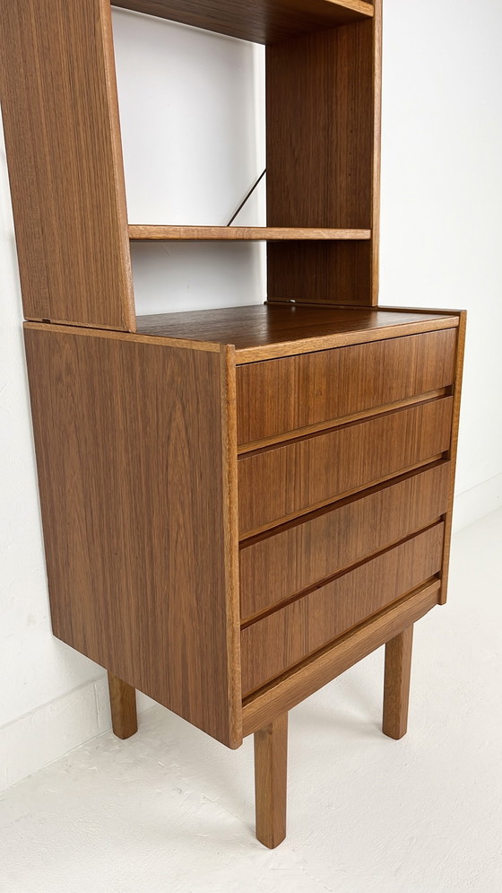 Image 1 of Teak Fineren Zweedse Vintage Boekenkast 