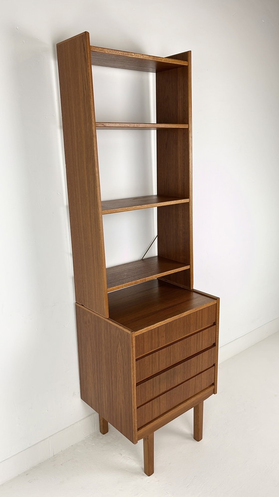 Image 1 of Teak Fineren Zweedse Vintage Boekenkast 