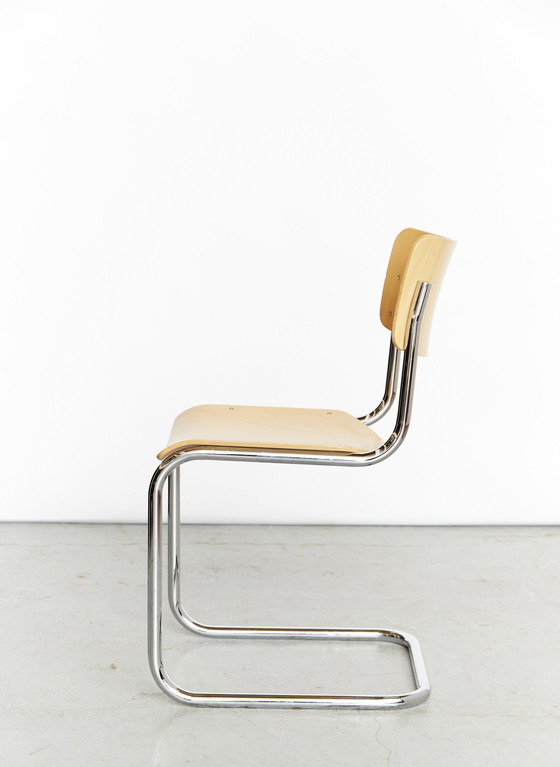 Image 1 of Mart Stam sledestoel S43 Voor Thonet I Set Van Vier