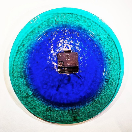 Image 1 of Wandklok uit 1970 in Murano glas van Ca' Dei Vetrai. Gemaakt in Italië.