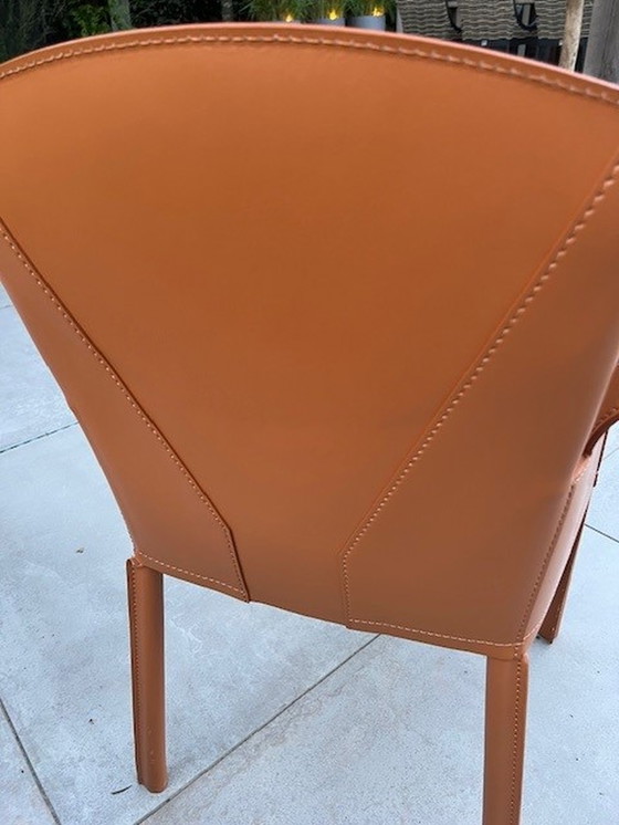 Image 1 of 2x Bottega eetkamerstoelen van Fauciglietti & Bianchi voor Frag Italy