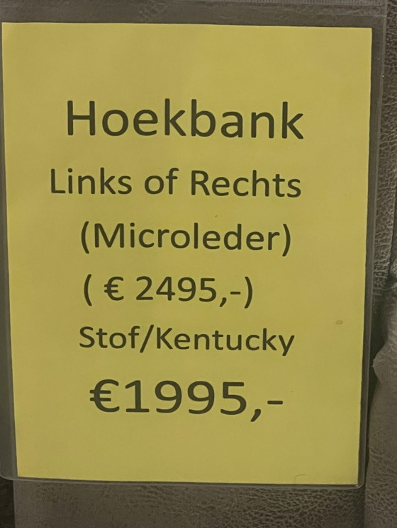 Image 1 of Moderne Hoekbank Links Of Rechts – Microleder & Stof Vanaf €1995!