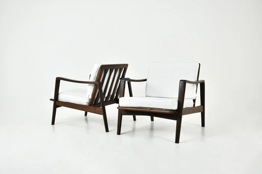 Loungestoelen van Arne Wahl Iversen voor Komfort, 1950S, set van 2