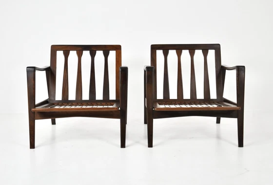 Image 1 of Loungestoelen van Arne Wahl Iversen voor Komfort, 1950S, set van 2