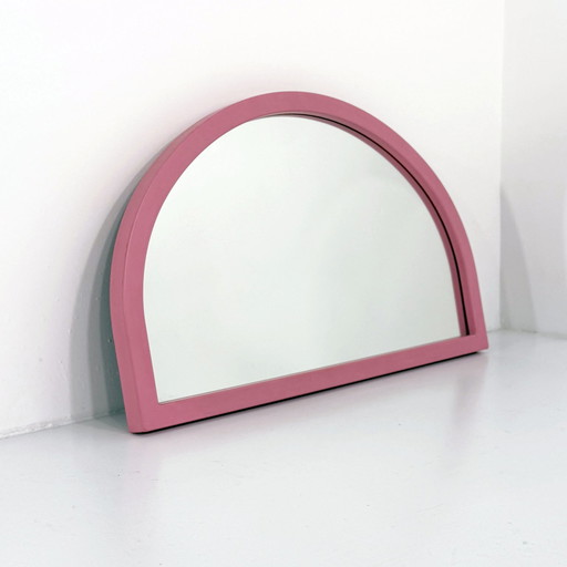 Roze lijstspiegel van Anna Castelli Ferrieri voor Kartell, 1980S