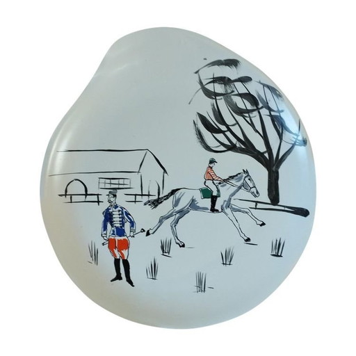 Groot vrijvormig bord, organisch ontwerp -1960 - Vintage tijdperk