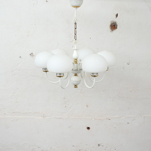 Mid-century melkglazen bollamp