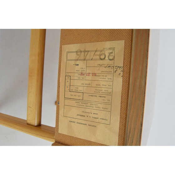 Image 1 of Vintage houten bureau met laden van Jitona, Tsjecho-Slowakije 1970