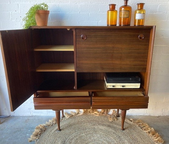 Image 1 of Retro Vintage Mid-Century Dressoir, High-Board, Mid-Board, Barkast