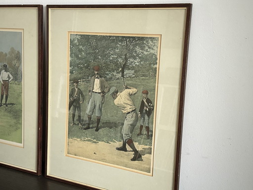 A. B. Frost Set Litho’S “The Scoffers First Attempt”