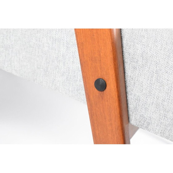 Image 1 of Vintage fauteuil Scandinavisch lichtgrijs 1960