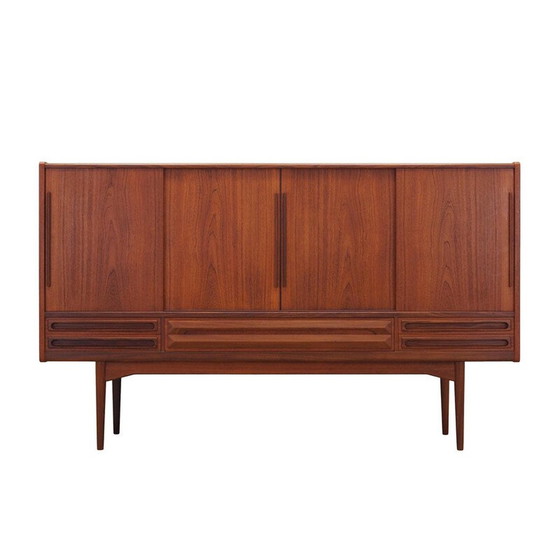 Image 1 of Teakhouten highboard, Deens ontwerp, jaren 1960, productie: Denemarken