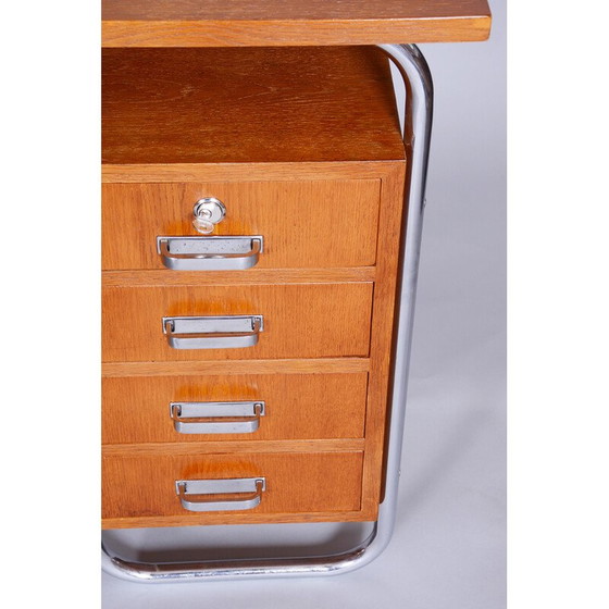 Image 1 of Vintage beuken bureau voor Mücke-Melder, Tsjecho-Slowakije jaren 1930