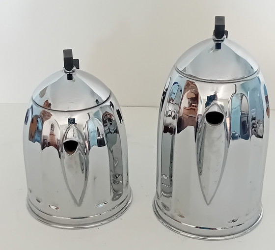 Image 1 of 2X Demeyere Koffiepot En Theepot Met Zwart Bakelieten Handgrepen