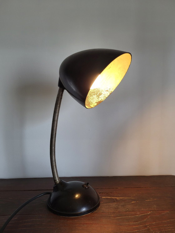 Image 1 of Bauhaus industriële bureaulamp in bakeliet, E. K. Cole, jaren 30, Tsjechië.