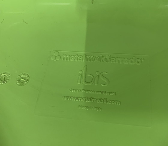 Image 1 of 2x Metalmobil Arredo model Ibis stoel gifgroen