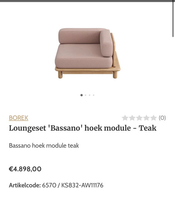 Image 1 of Borek loungeset Bassano showmodel design Marcel Wolterinck