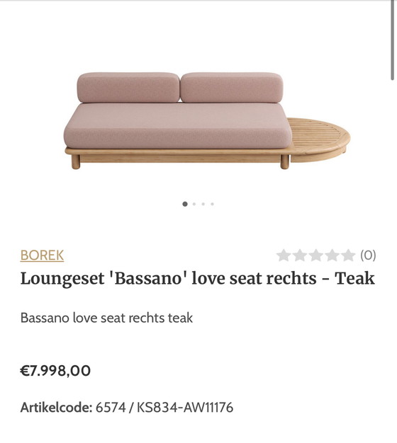 Image 1 of Borek loungeset Bassano showmodel design Marcel Wolterinck