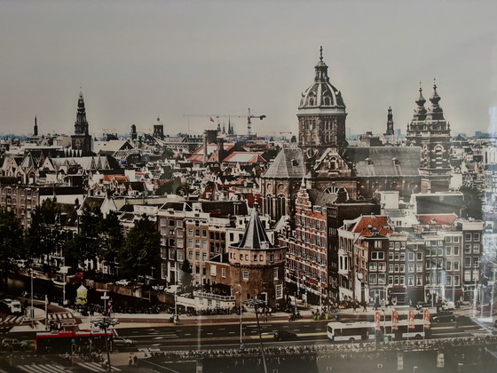 Image 1 of Fotokunst door Max Moszkowicz. Amsterdam Panorama Op Acryll 3Mm