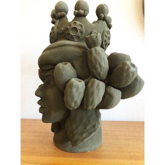 Image 1 of Vintage terracotta vaas van Stefania Boemi, Sicilië 2010