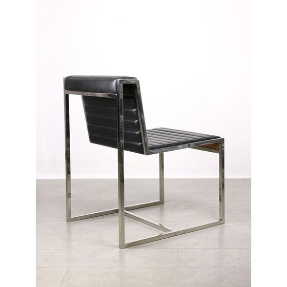 Image 1 of Vintage Bauhaus stoel in chroom en kunstleer