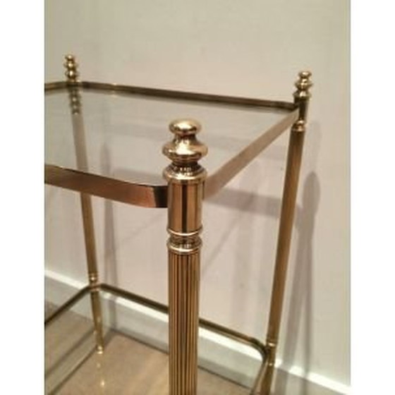 Image 1 of Vintage messing bijzettafel 1940