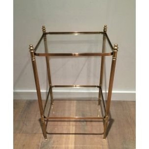 Vintage messing bijzettafel 1940