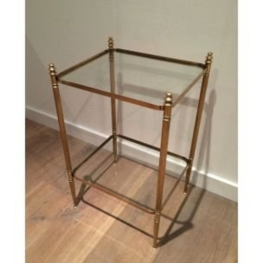 Vintage messing bijzettafel 1940