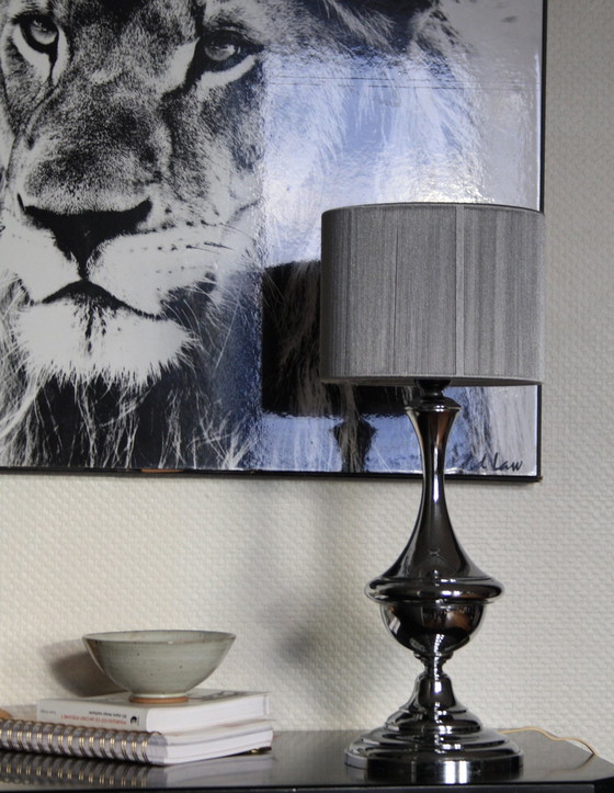 Image 1 of 70's verchroomde lamp