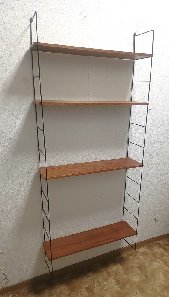 Image 1 of Groot Vijftiger Jaren Wandrek Met 4 Planken 